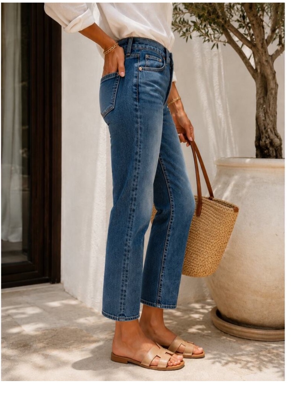 PISTOLA Charlie High Rise Classic Straight Jeans NWT 26 Augustus Wash Capsule - Picture 2 of 6